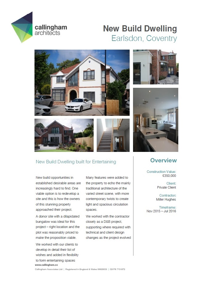 New Build Dwelling in Coventry